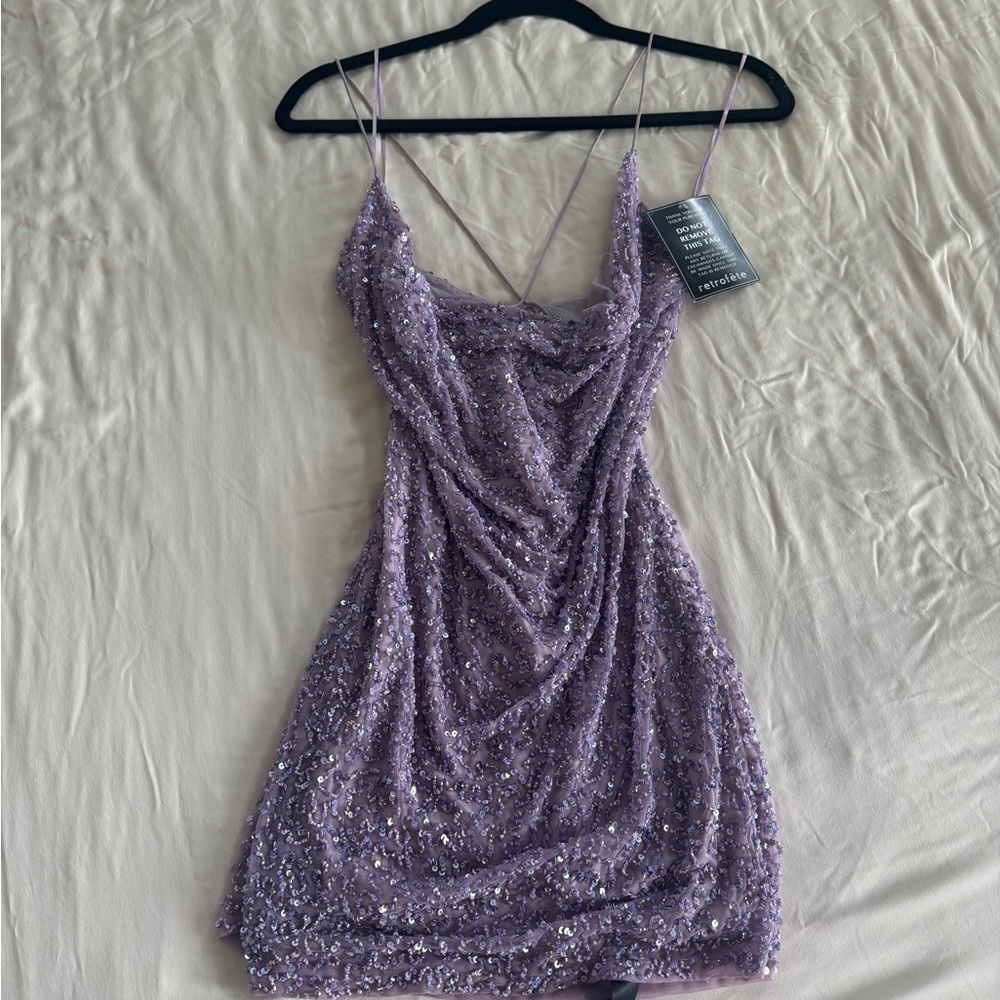 Retrofete Mini Mich Sequin Dress